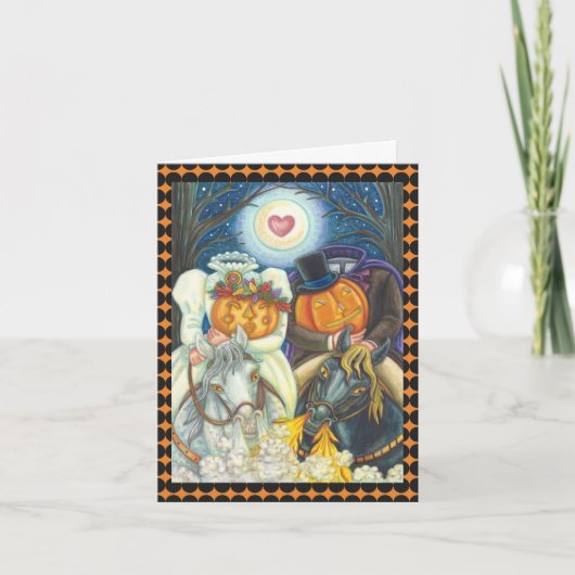 SLEEPY HOLLOW WEDDING HALLOEEN NOTE CARD *Verse Kaart (Voorkant)
