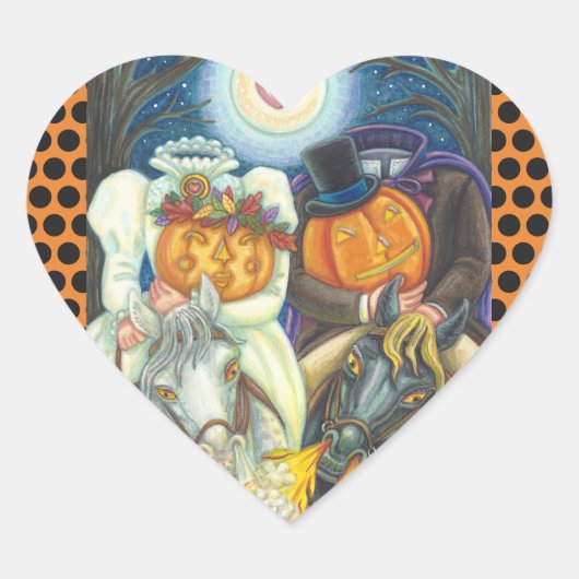 SLEEPY HOLLOW WEDDING HALLOEEN STICKER SHEET (Voorkant)