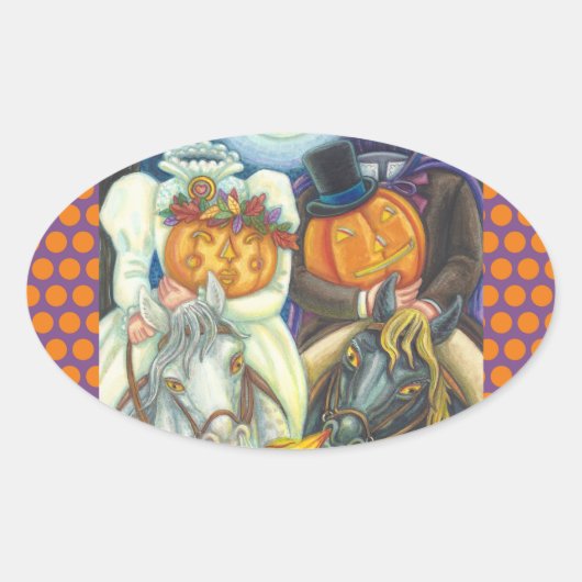 SLEEPY HOLLOW WEDDING HALLOEEN STICKER SHEET (Voorkant)