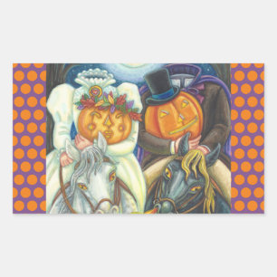 SLEEPY HOLLOW WEDDING HALLOEEN STICKER SHEET Rec.
