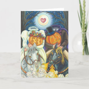 SLEEPY HOLLOW WEDDING HALLOWEEN WENSKAART Blnk Kaart