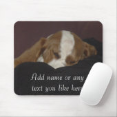 Sleepy houndpup mousepad muismat (Met muis)