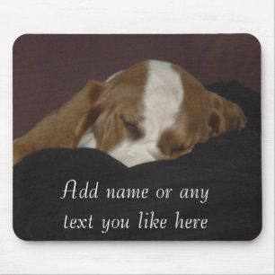 Sleepy houndpup mousepad muismat