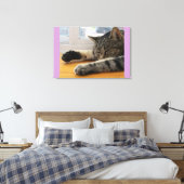 Sleepy Indigo Canvas Afdruk (Insitu (Slaapkamer))