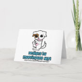 Sleepy Jack Russell Verjaardagskaart Kaart (Achterkant)