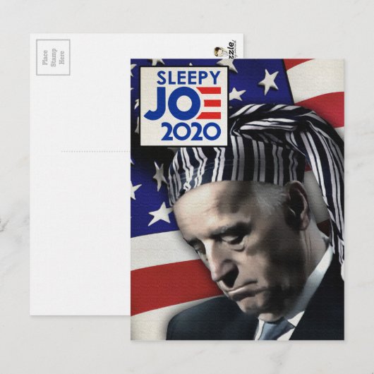 Sleepy Joe Biden 2020 Briefkaart (Voorkant / Achterkant)