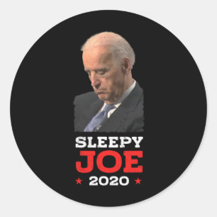 Sleepy Joe - Grappige Joe Biden politieke verkiezi Ronde Sticker
