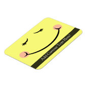 Sleepy Kawaii Happy Face Magneet (Linkerzijde)