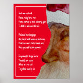 Sleepy Kerstman Kerstmis Poster (Voorkant)