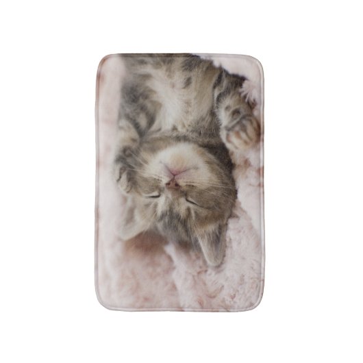 Sleepy Kitten Badmat (Voorkant Verticaal)