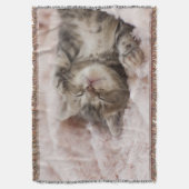 Sleepy Kitten Deken (Voorkant Verticaal)