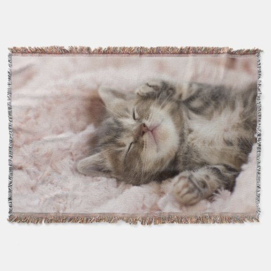 Sleepy Kitten Deken (Voorkant)