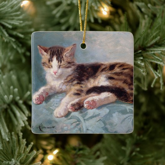 Sleepy Kitten · H. Ronner-Knip · Ornament (Boom)