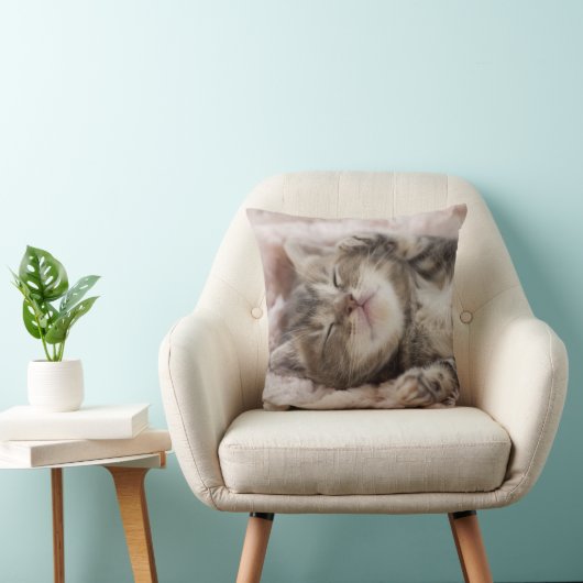Sleepy Kitten Kussen (Stoel)