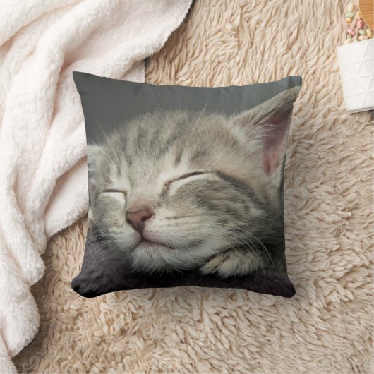 Sleepy Kitten Kussen (Deken)