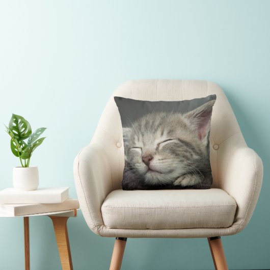 Sleepy Kitten Kussen (Stoel)