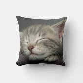 Sleepy Kitten Kussen (Voorkant)