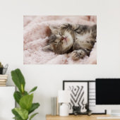 Sleepy Kitten Poster (Thuiskantoor)