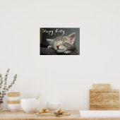 Sleepy Kitten Poster (Keuken)