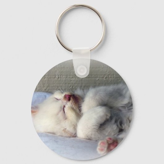 Sleepy Kitten Sleutelhanger (Voorkant)