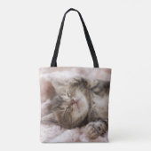 Sleepy Kitten Tote Bag (Achterkant)