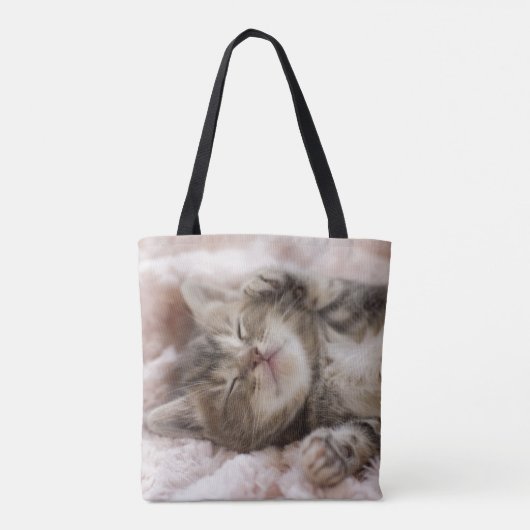 Sleepy Kitten Tote Bag (Achterkant)