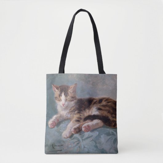 Sleepy Kitten van Henriette Ronner-Knip Tote Bag (Voorkant)