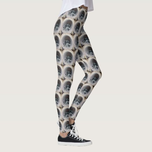 Sleepy Kitty Cat van Shirley Taylor Leggings (Rechts)