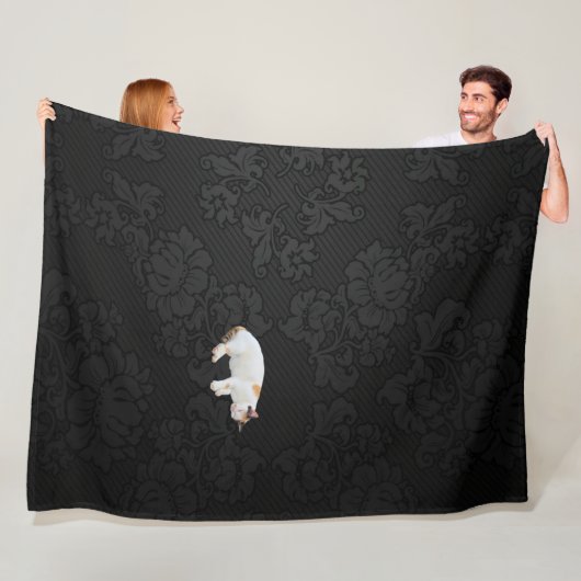 Sleepy Kitty Fleece Deken (In situ)