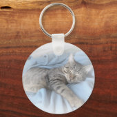 Sleepy Kitty Sleutelhanger (Voorkant)