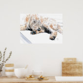 Sleepy Labradole Print (Keuken)