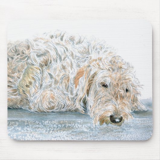Sleepy Labradoodle Mousepad Muismat (Voorkant)