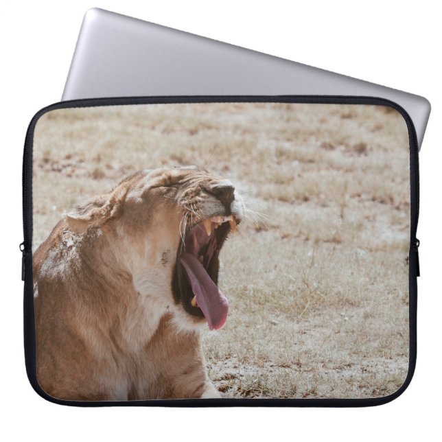 SLEEPY LION LAPTOP SLEEVE (Voorkant)