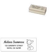 Sleepy Little Fox Address 2 Rubberstempel (Gestempeld)