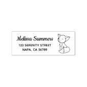 Sleepy Little Fox Address 2 Rubberstempel (Afrduk)