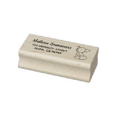 Sleepy Little Fox Address 2 Rubberstempel (Stempel)
