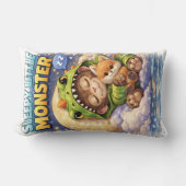 Sleepy Little Monster Cute Dino Pillow Kussen (Voorkant)