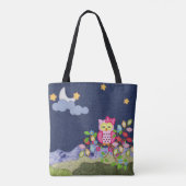 Sleepy Little Owl Tote Bag (Achterkant)