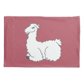 Sleepy Llama en Dusty Roos Kussensloop (Achterkant)