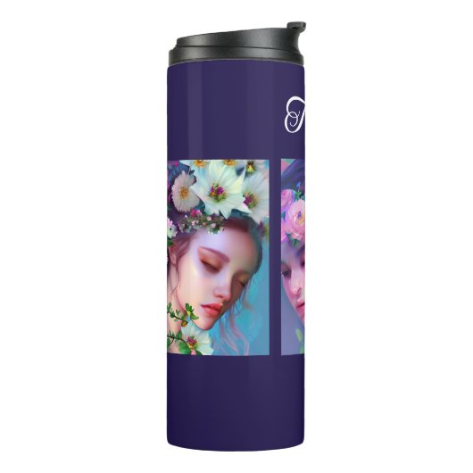 Sleepy Maidens Etherische Fantasy Sprookjeskunst Thermosbeker (Gedraaid links)