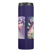 Sleepy Maidens Etherische Fantasy Sprookjeskunst Thermosbeker (Achterkant)