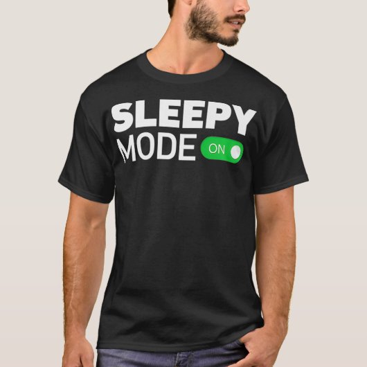 Sleepy Mode On Lazy NightShift Sleeping Premium _ T-shirt (Voorkant)