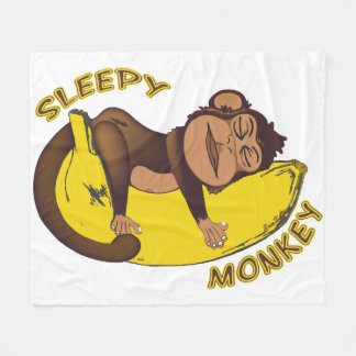 Sleepy Monkey Fleece Deken