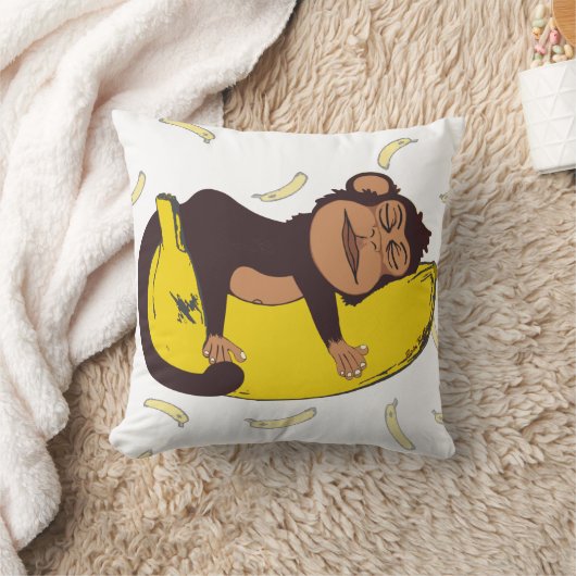 Sleepy Monkey Kussen (Deken)