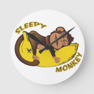 Sleepy Monkey Ronde Klok