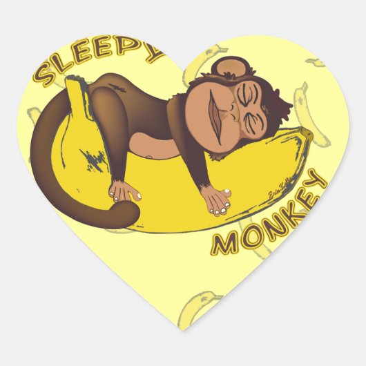 Sleepy Monkey Stickers (Voorkant)