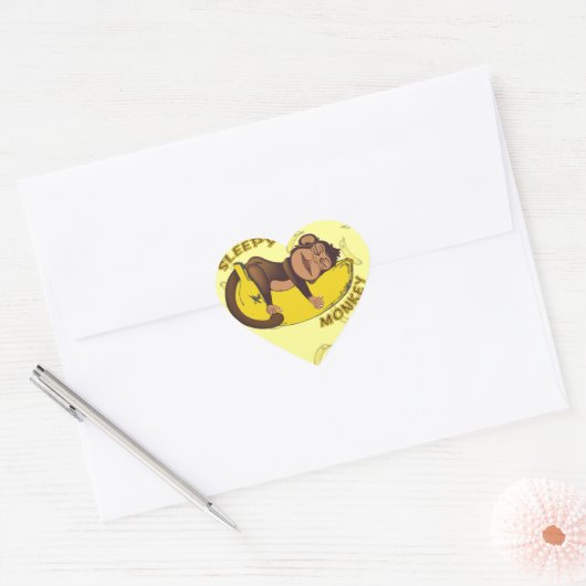 Sleepy Monkey Stickers (Envelop)