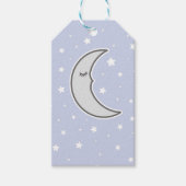 Sleepy Moon Baby shower gunst cadeau label Cadeaulabel (Voorkant)