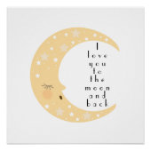 Sleepy Moon Nursery Perfect Poster (Voorkant)