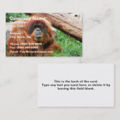 Sleepy Orangutan Visitekaartje (Voorkant / Achterkant)